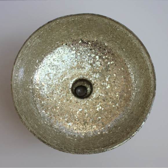 Gold Glitter Compote Vase Bowl - NEW - Picture 2 of 6